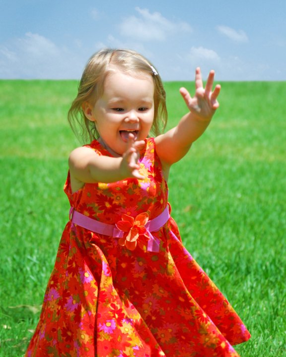 girl running